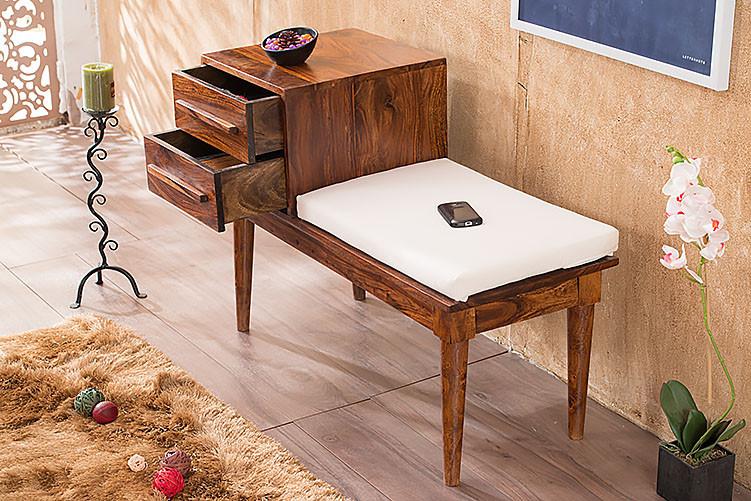 Aeko One Seater Bench Made Of Sheesham Wood