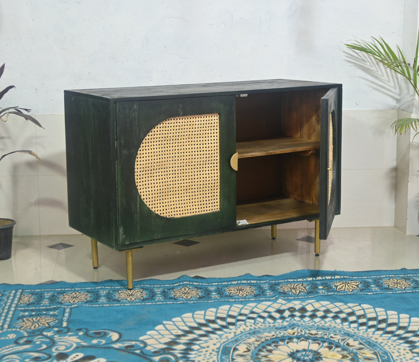 Ken Sideboard with two doors  made of solid mango wood