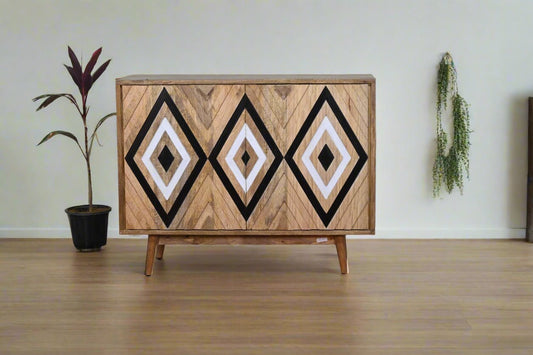 Steven Sideboard with two doors made of solid mango wood
