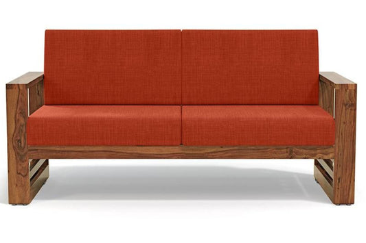 Aspen Sheesham Wood 6 Seater Sofa Set In Natural Teak