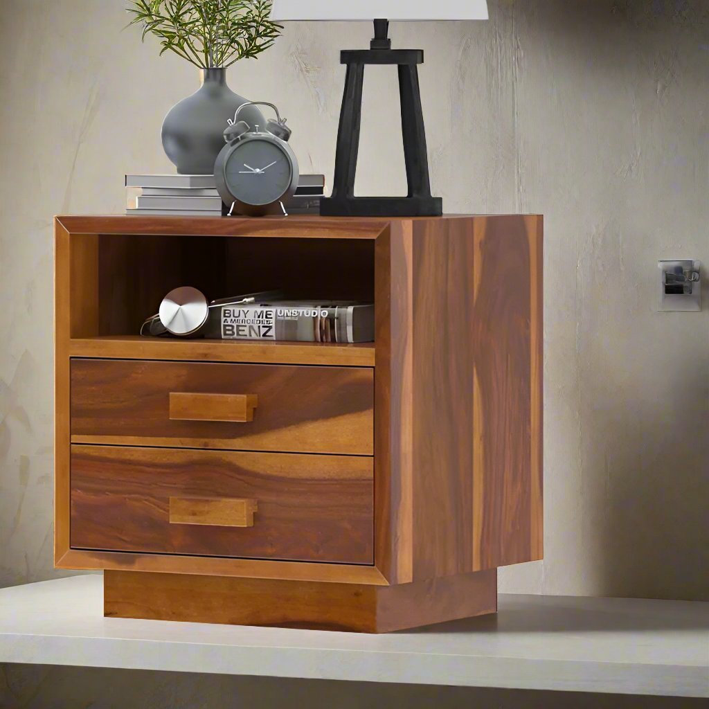 Royal Place Sheesham Wood End Table,Bed Side Table For Bedroom Furniture