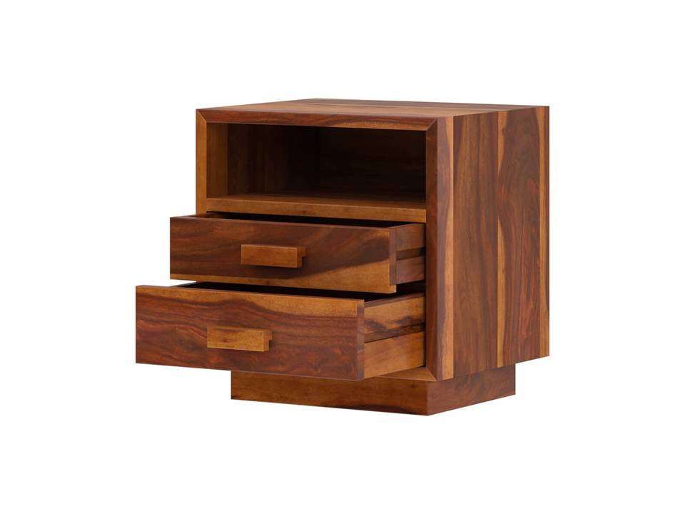 Royal Place Sheesham Wood End Table,Bed Side Table For Bedroom Furniture