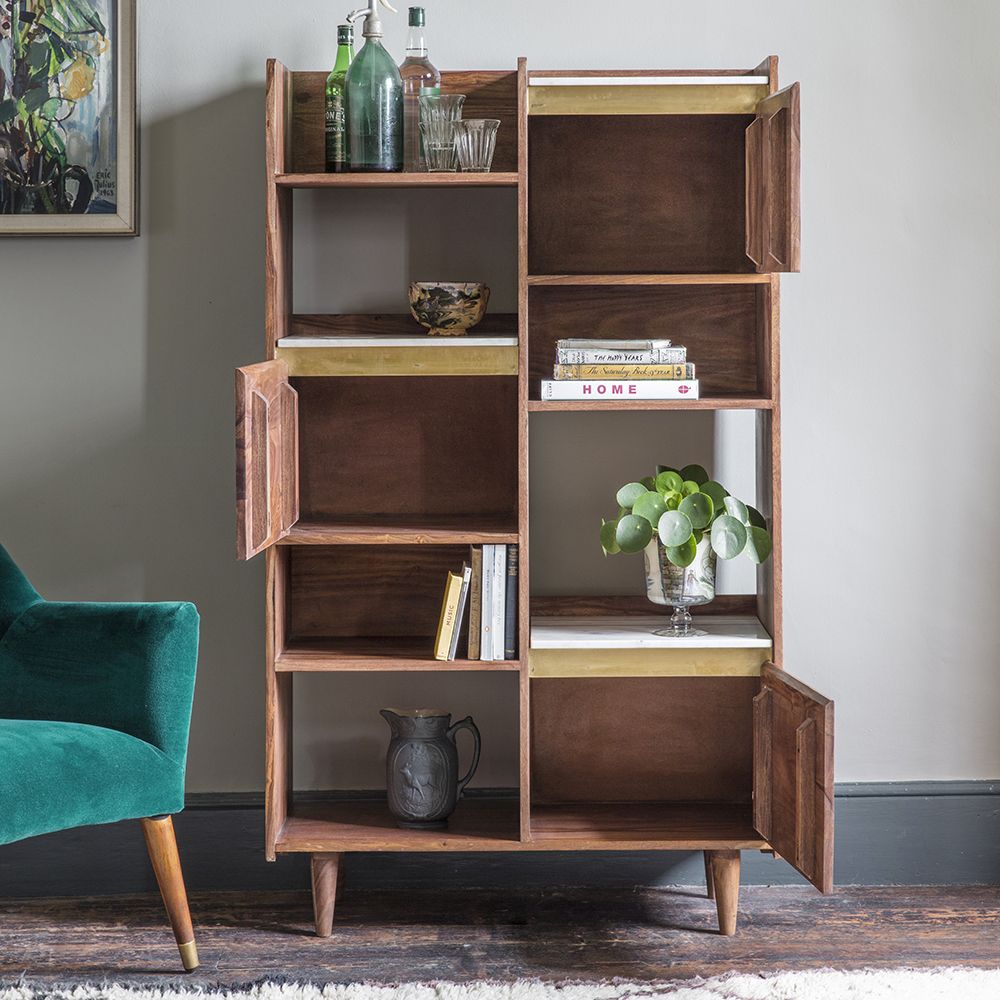 Arko Open Bookcase Made Of Sheesham Wood