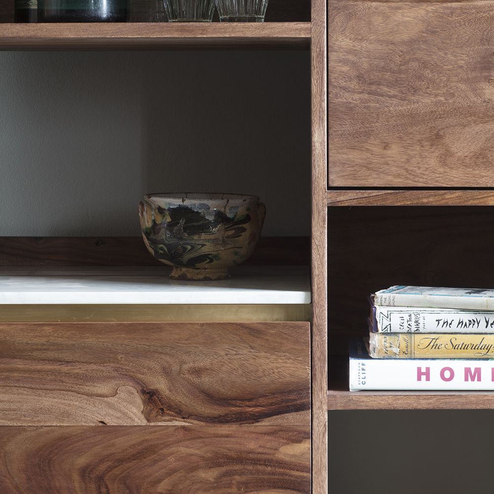 Arko Open Bookcase Made Of Sheesham Wood