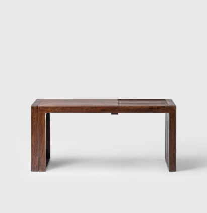 Segure Solid Shesham Wood Bench In Provincial Teak Finish