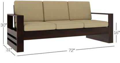 Royal Place Sheesham Wood 3 Seater Sofa Set For Living Room Furniture