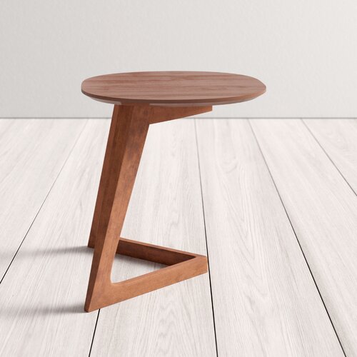 Bhumi Solid Wood Nesting Table In Natural Teak Finish For Living Room Furniture #005