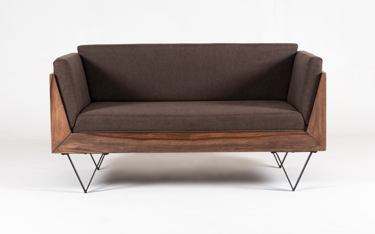 Orangetree Solid Wood 3 Seater Sofa & 2 Seater Sofa In Natural Teak Finish For Living Room #001