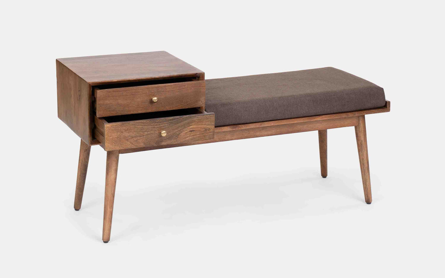 Ows Solid Wood Bench In Provincial Teak Finish For Living Room Furniture