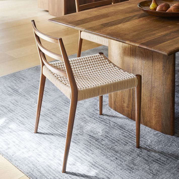 Marudhar Mango Wood Chair Set of 1 In Netural Finish