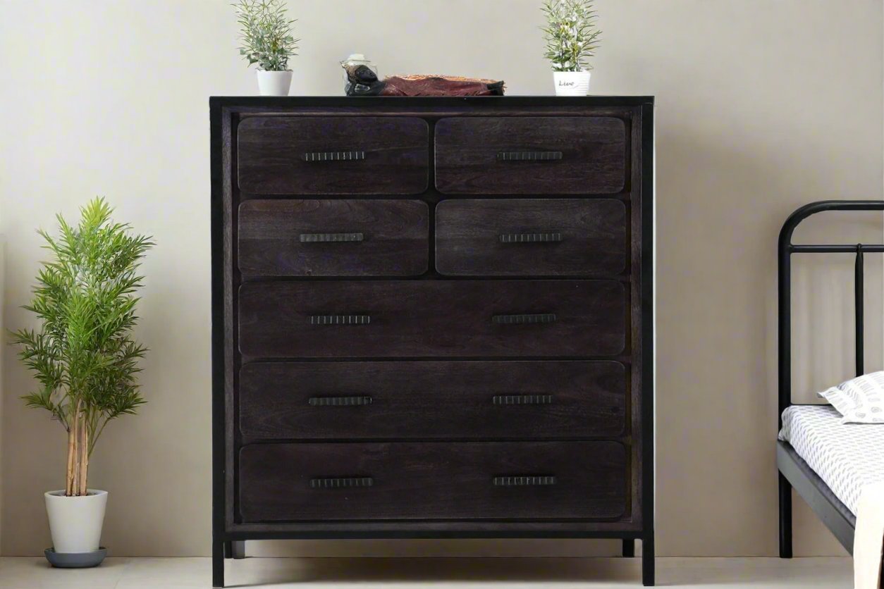 Ruben Chest Of Drawers Made Of Sheesham Wood