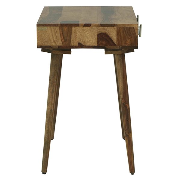Ritx Solid Wood Study Table In Natural Teak Finish For Study Room Furniture