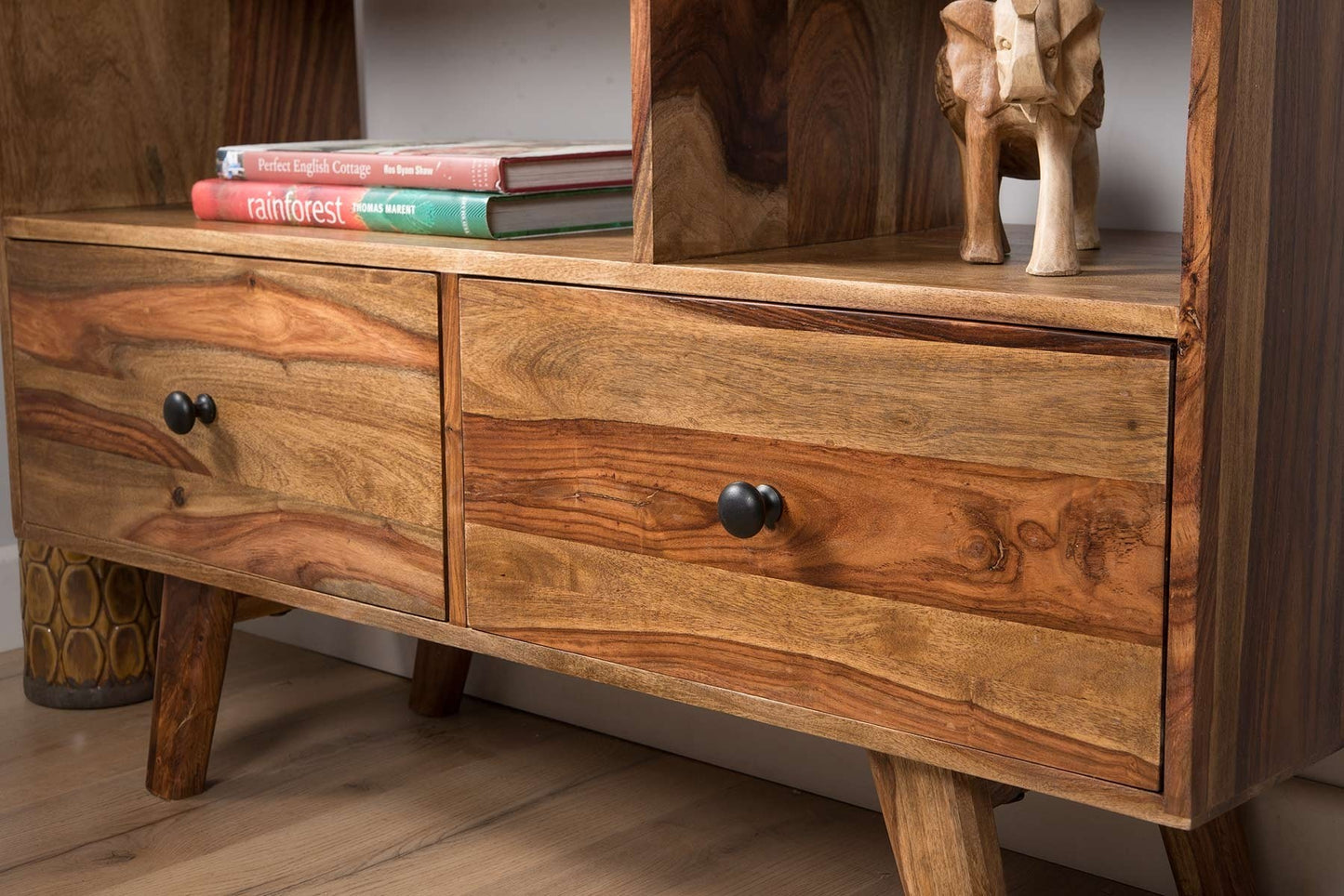 Arko Open Bookcase Made Of Solid Sheesham Wood