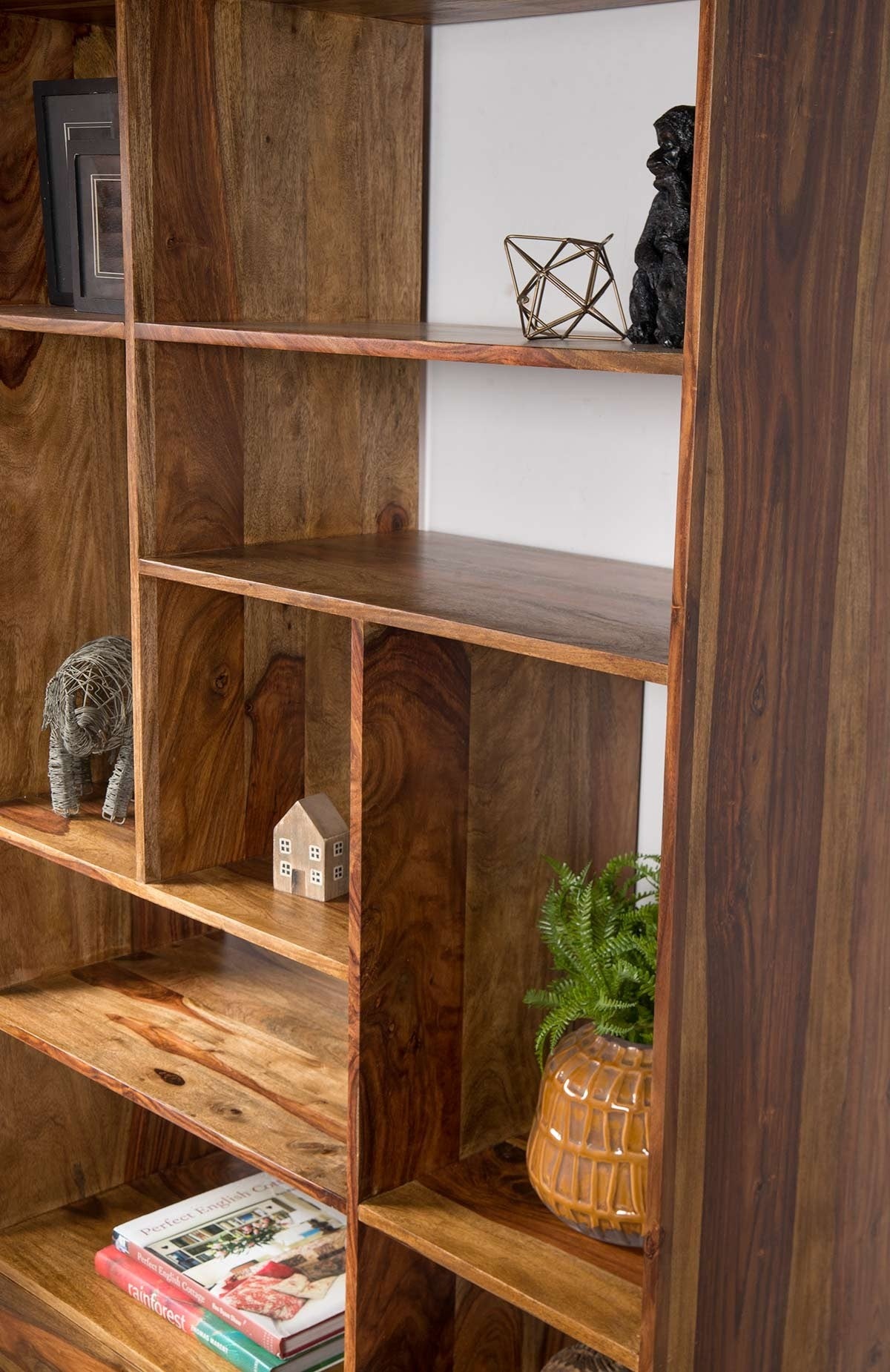 Arko Open Bookcase Made Of Solid Sheesham Wood