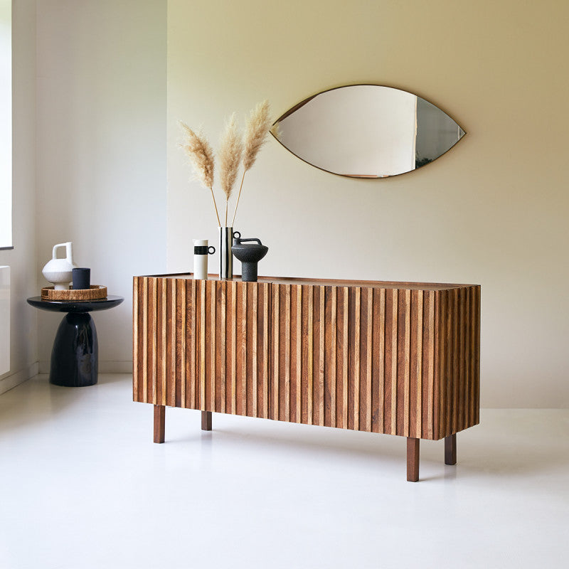 Arko Sideboard Four Doors Made Of Solid Mango Wood