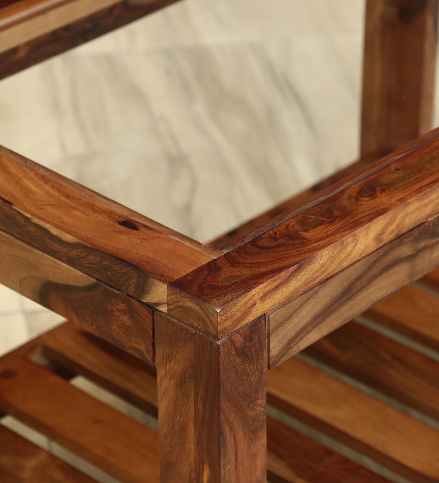 Sheesham Wood Coffee Table For Living Room Furniture #009