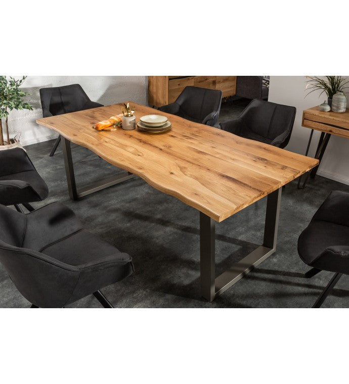 Uvi Sheesham Wood 6 Seater Dining Table In Nutural Finish