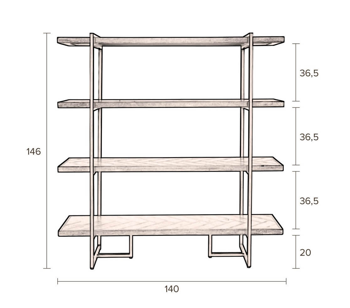 San Solid Wood Open Shelf In Provincial Teak Finish