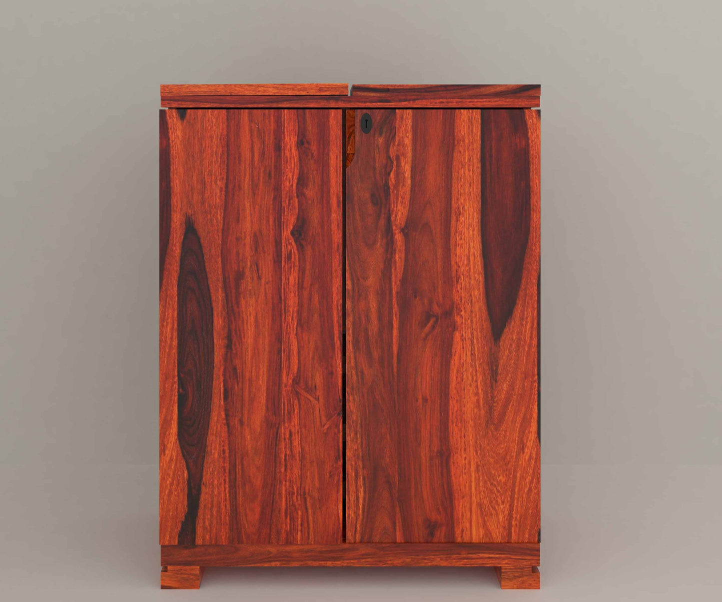 Aspen Solid Wood Bar Cebinet In Teak Finish