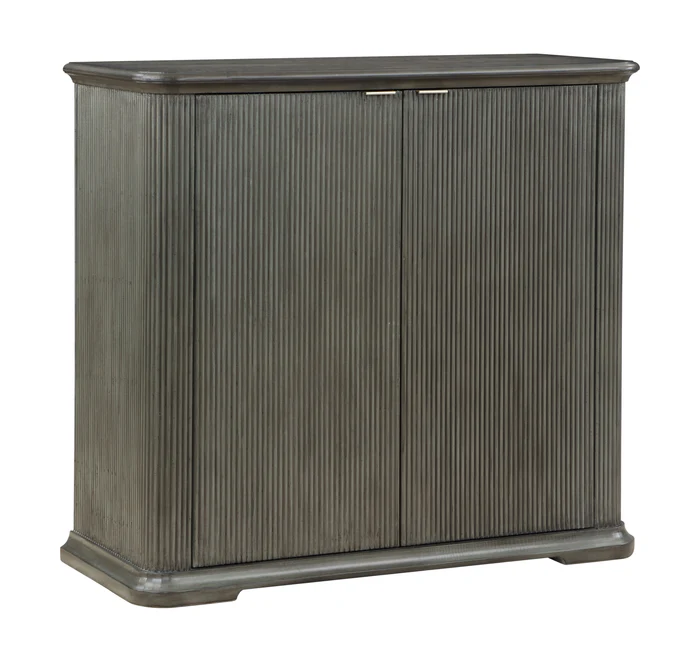 Starline Solid Mango Wood Bar-Cabinet In  gray  Finish For Bar Cabinet