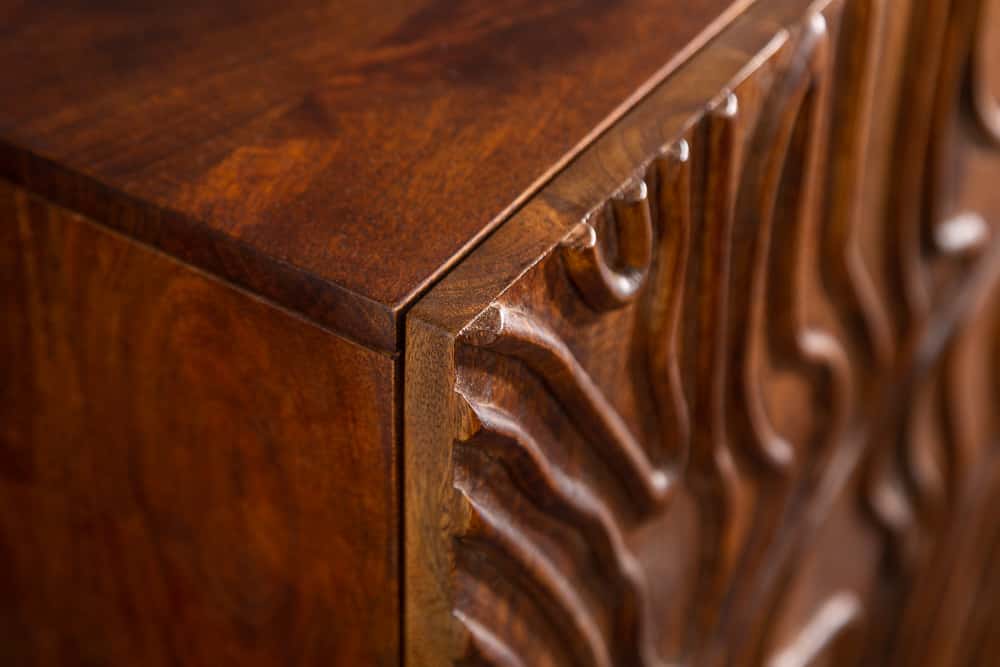 Bojaa Solid Wood Sideboard in Netural Finish For Living Room