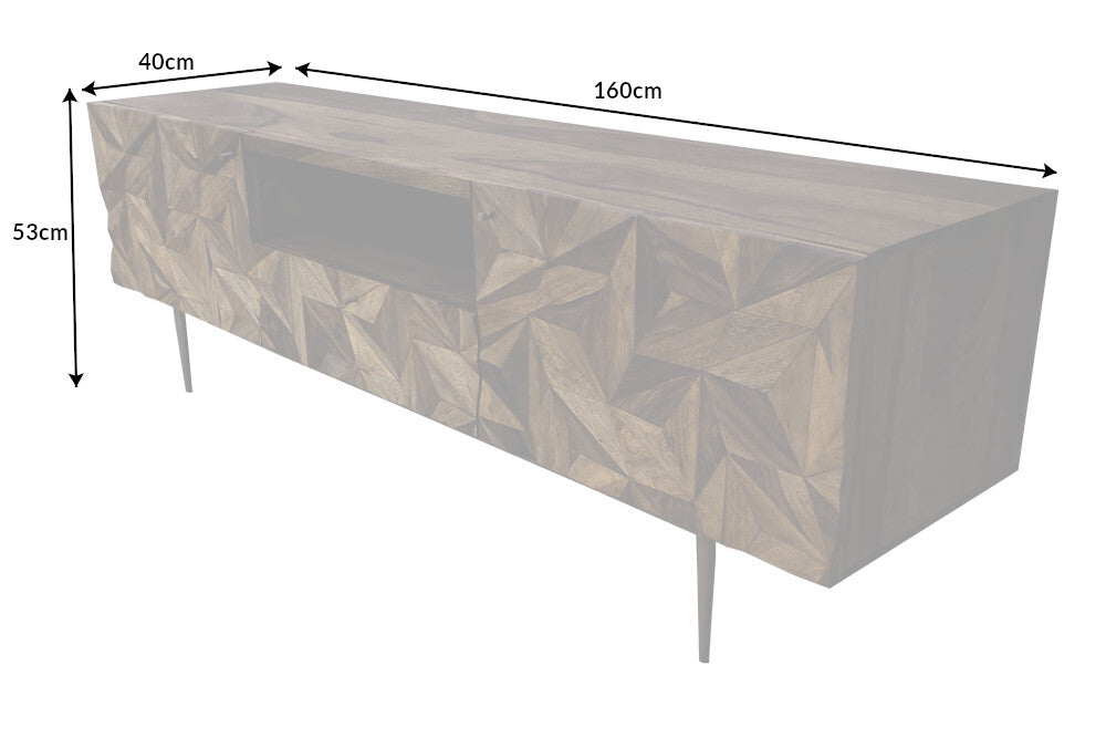 Bojaa Solid Wood Sideboard in Netural Finish For Living Room