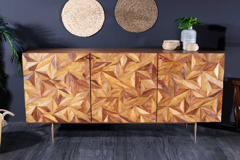 Bojaa Solid Wood Sideboard in Netural Finish For Living Room