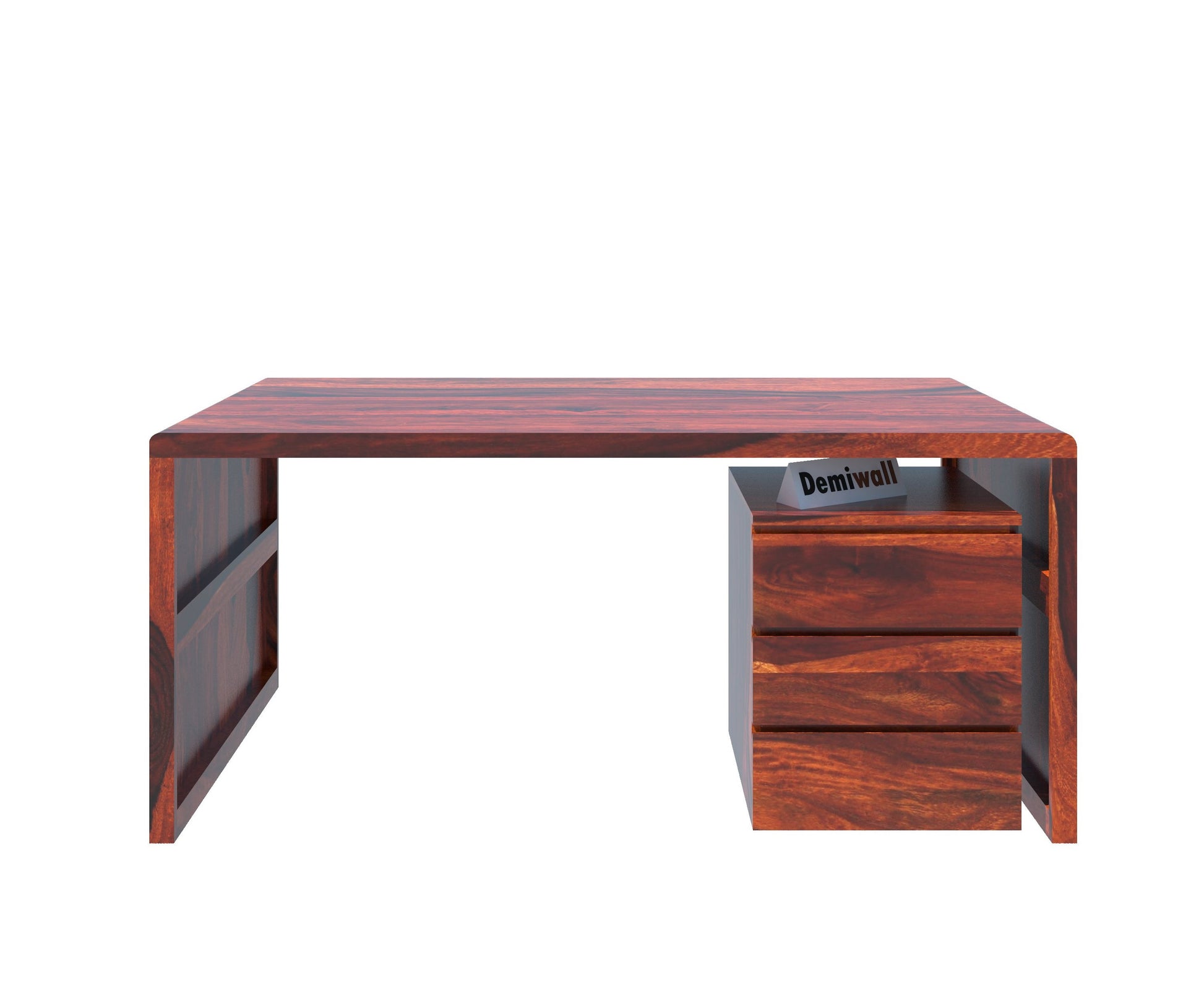 Avain Solid Wood Large Study Table In Honey Oak – Demiwall