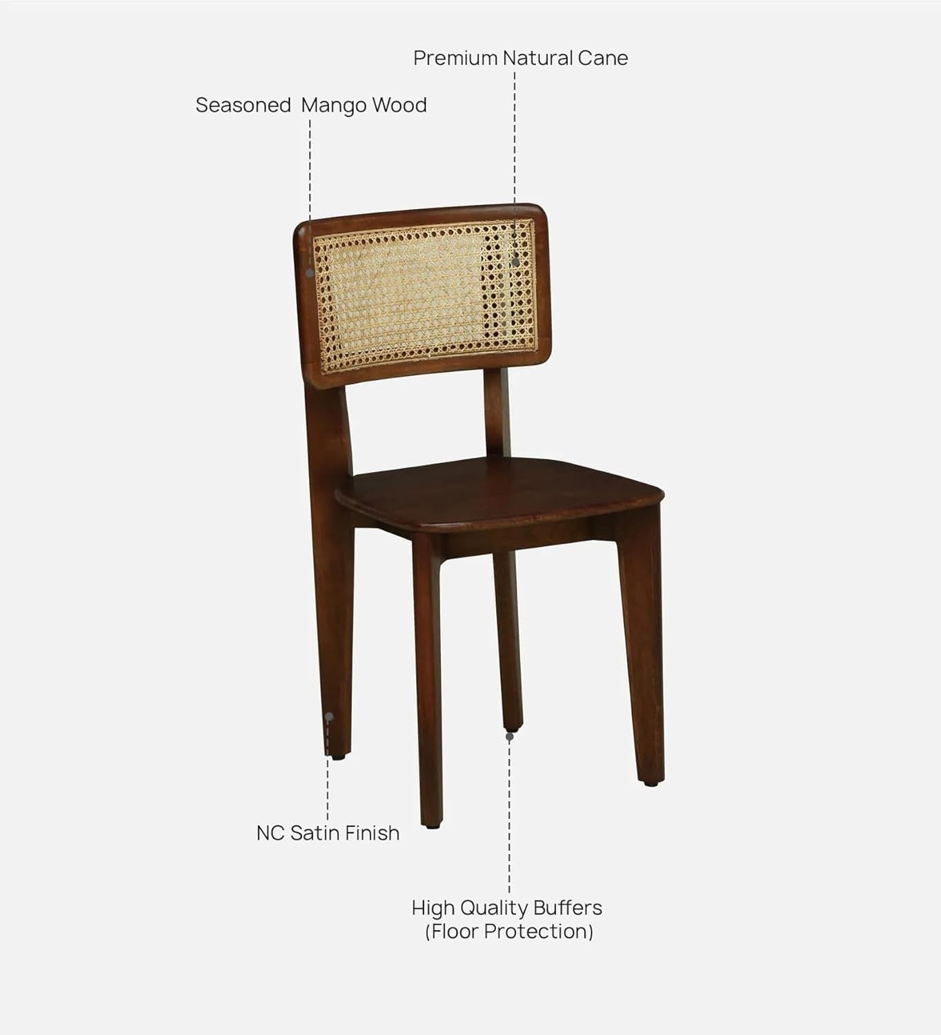 Solid Mango Wood Living Room Chair