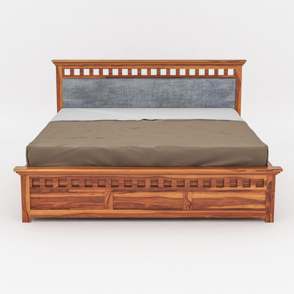 Aspen King Size hydraulic bed with storage In Natural Finish For Bedroom Furniture