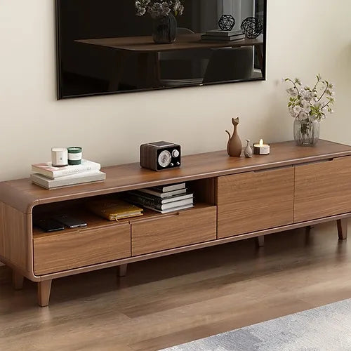 Bojaa Solid Wood Sideboard in Netural Finish For Living Room