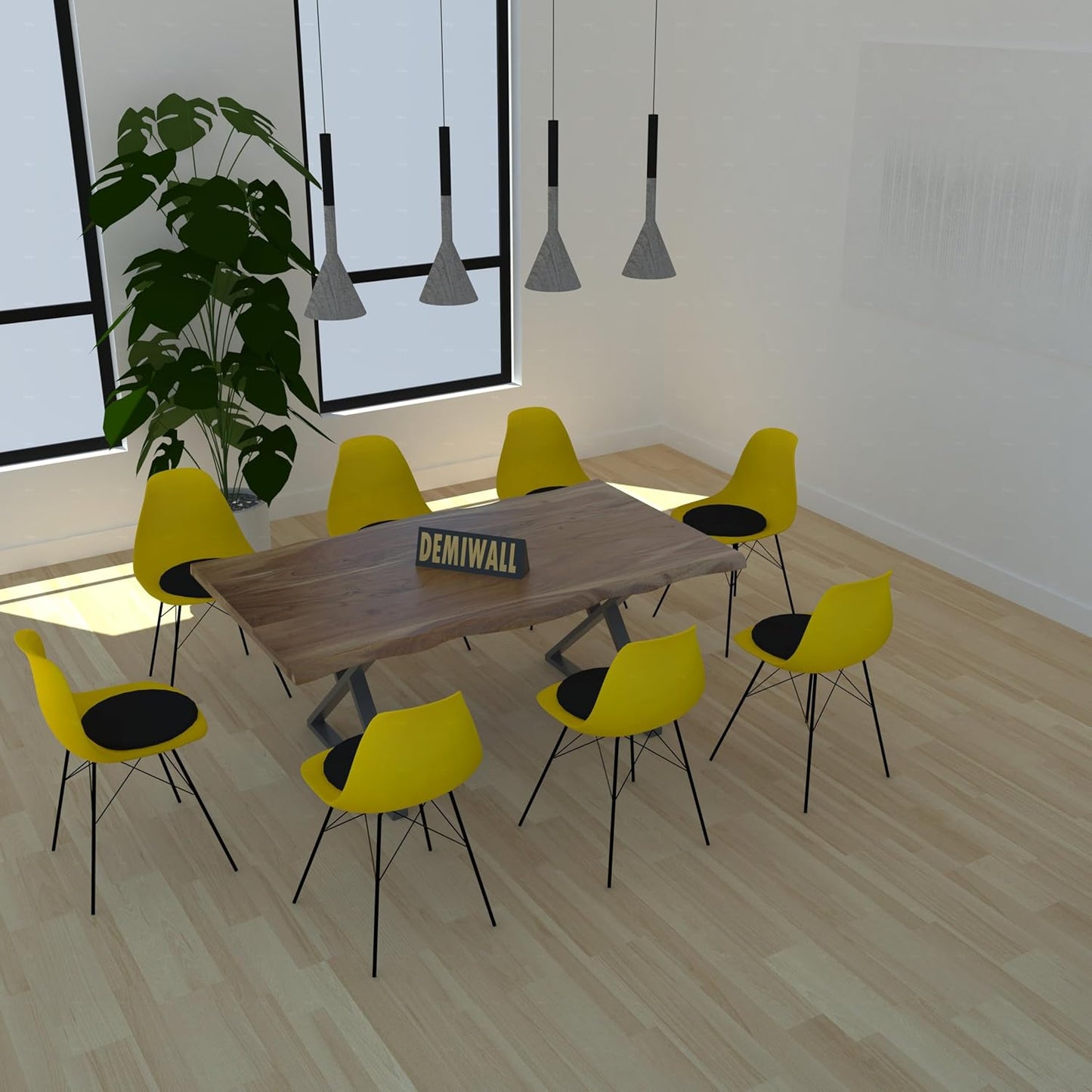 Live Edge 8 Dining Table In Natural Teak Finish For Dining Room