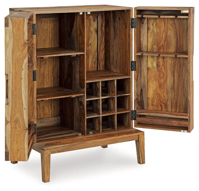 Starline sheesham  Wood Bar-Cabinet In   Neturail Finish