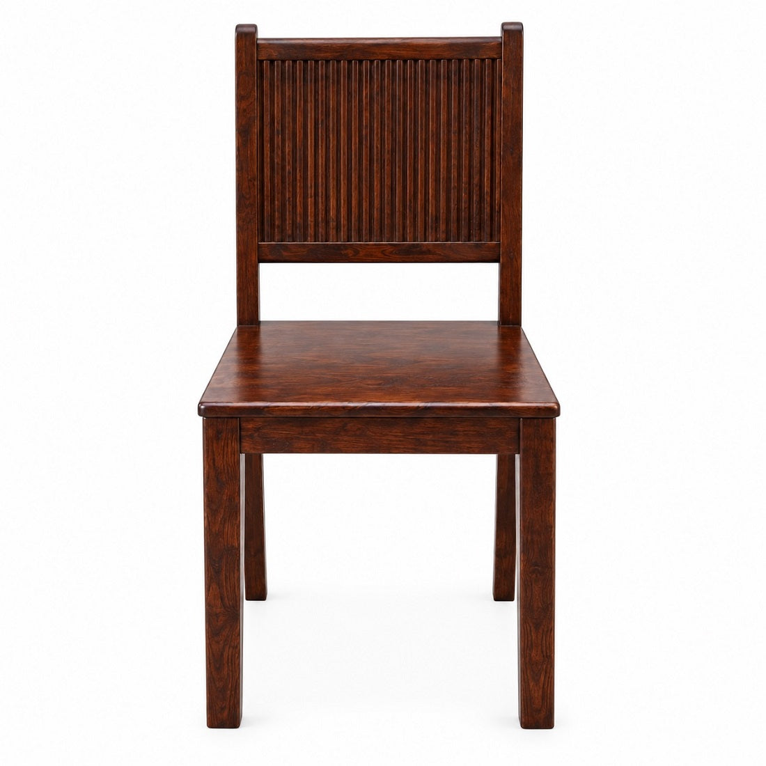 Demiwall Solid Mango Wood Chair Set Of 2 In tubbeco Finish - Sierra Collection