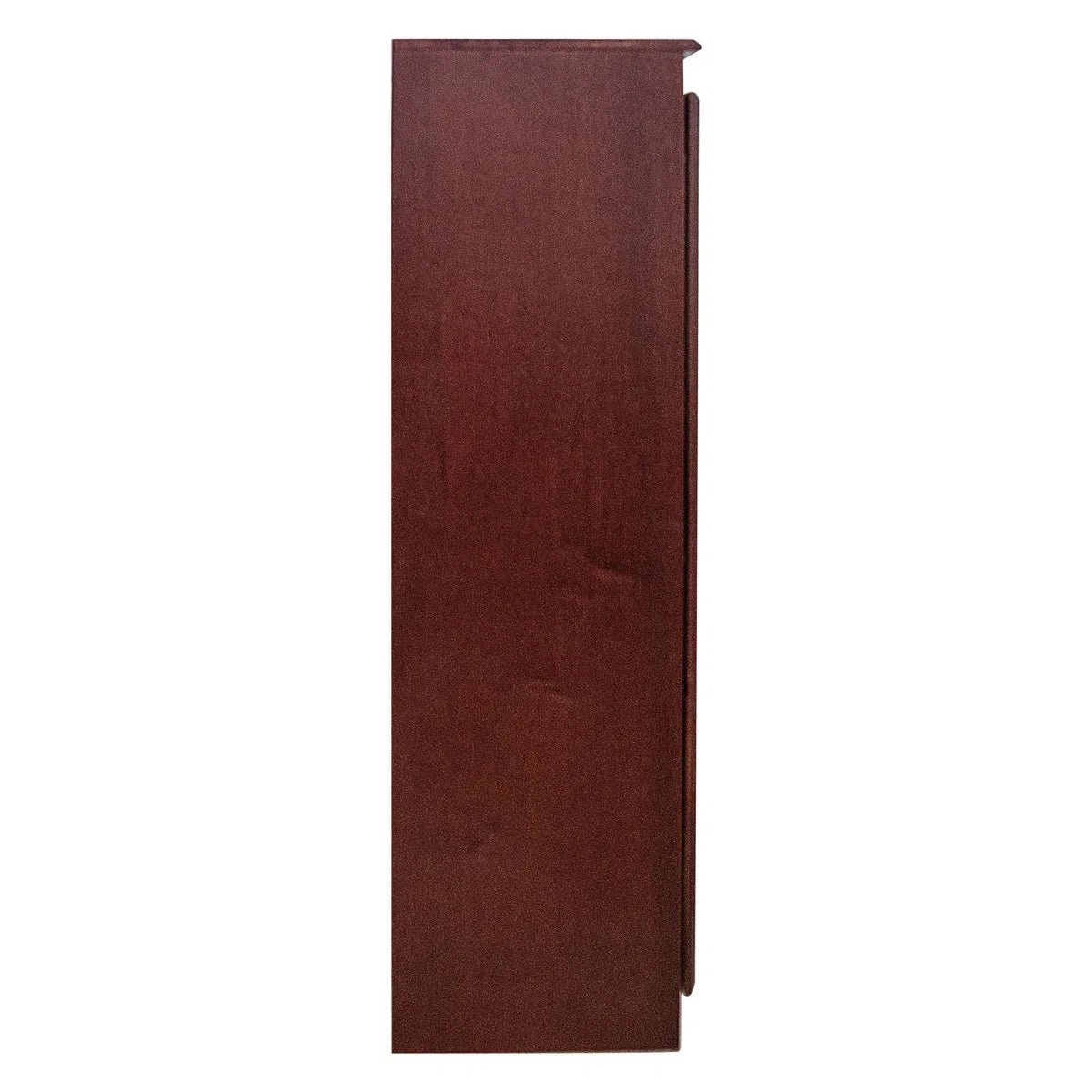 Solid Mango Wood Almirah | Two Door Wardrobe In Brown Teak Finish
