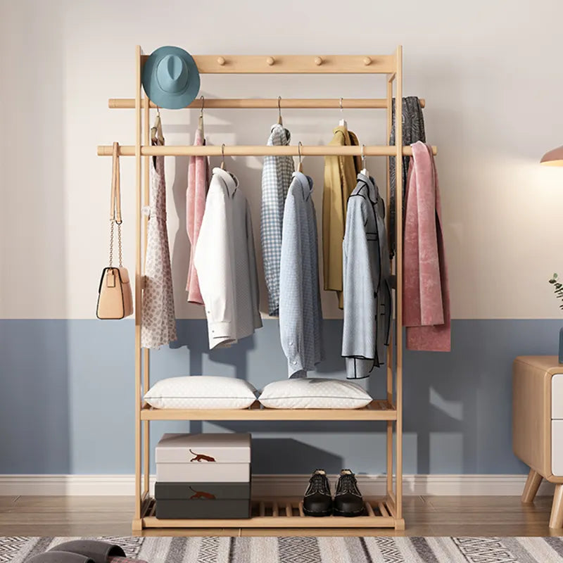 Coat rack and shoes Solid wood at the entrance of the living room...