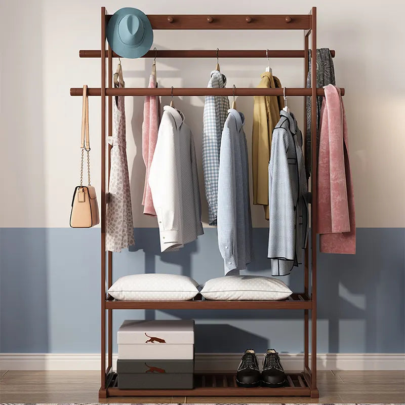 Coat rack and shoes Solid wood at the entrance of the living room...