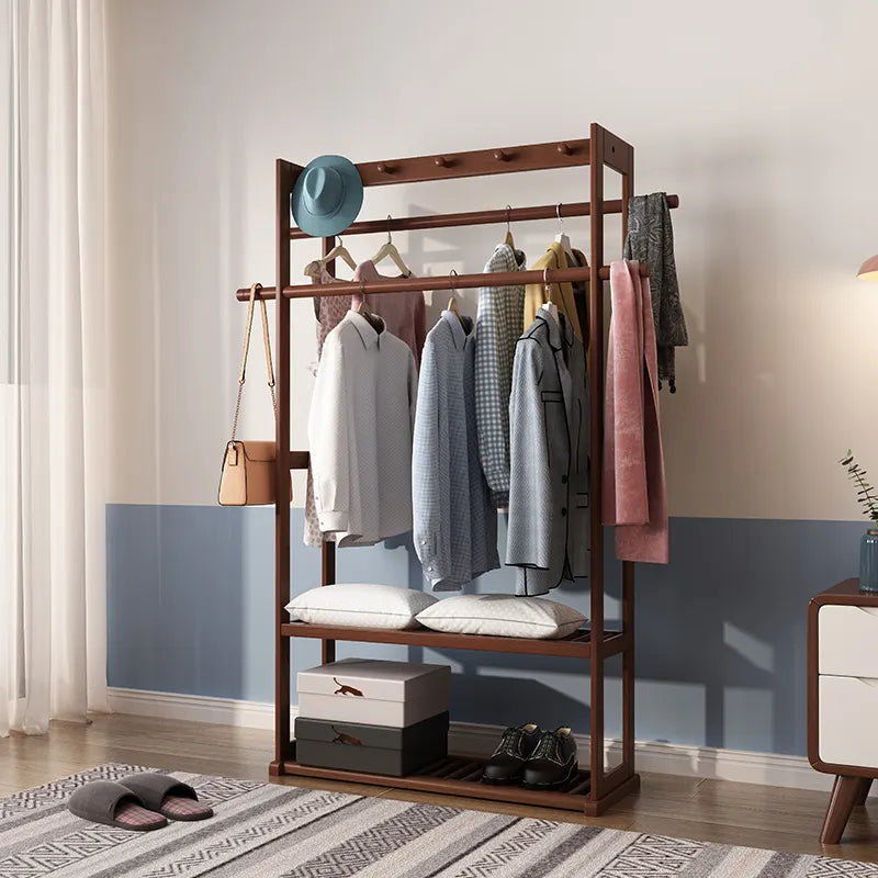 Coat rack and shoes Solid wood at the entrance of the living room...