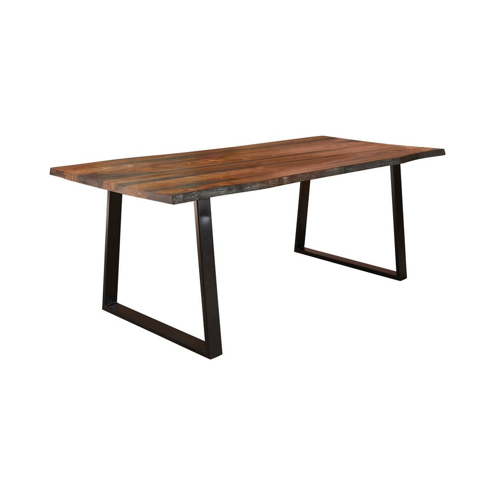 Roster Sheesham Wood Dining Table With Natural Gray Finish For Dining Room