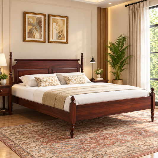 Sheesham wood king size bed
