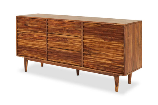 Baliya Solid Mango Wood Sideboard In Walnut For Lining Room Furniture