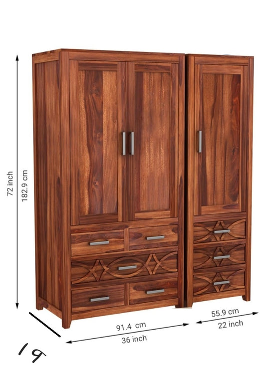Two Door Wardrobe Cabinet For Living Room