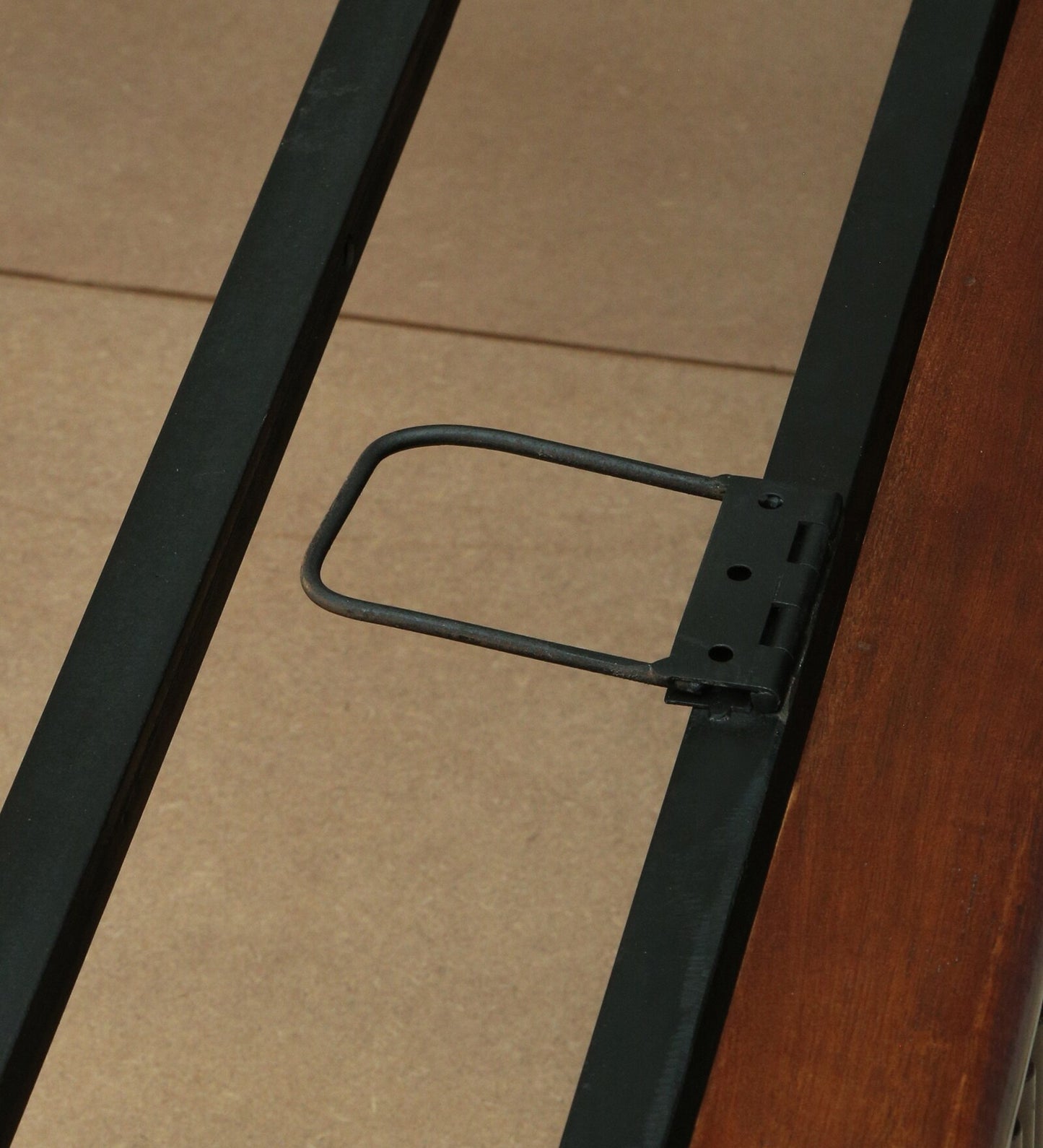 Solid Wood King Size Haydrolic Storage Bed In Tubeco Finish