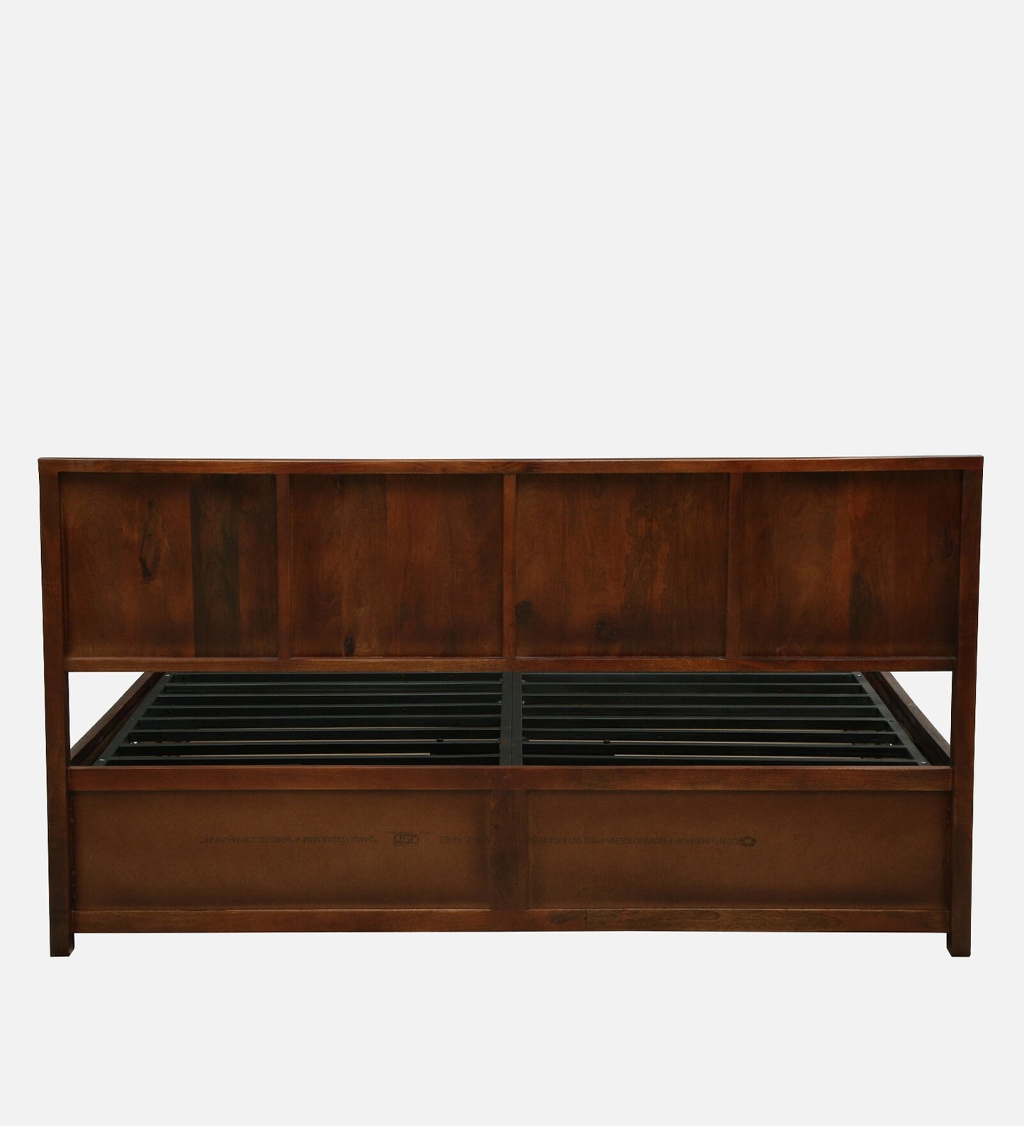 Solid Wood King Size Haydrolic Storage Bed In Tubeco Finish