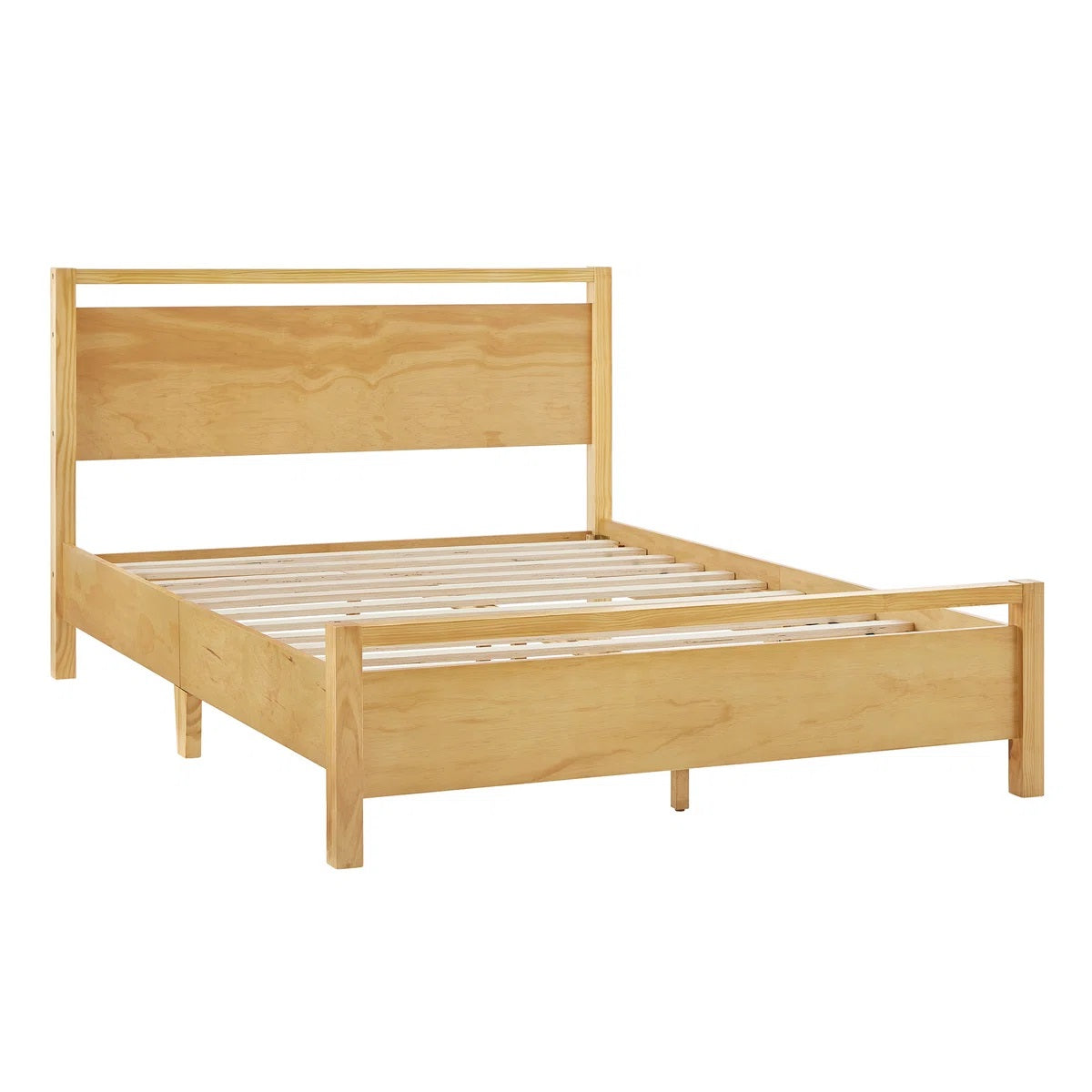 Solid Wood King Size Bed For Living Room