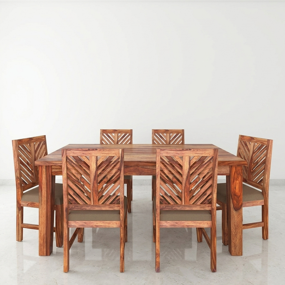 Demiwall Sheesham Wood Six Seater Dining Set