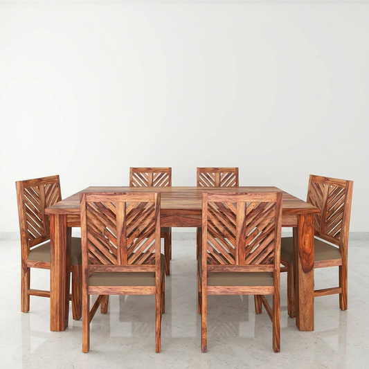 Demiwall Sheesham Wood Six Seater Dining Set