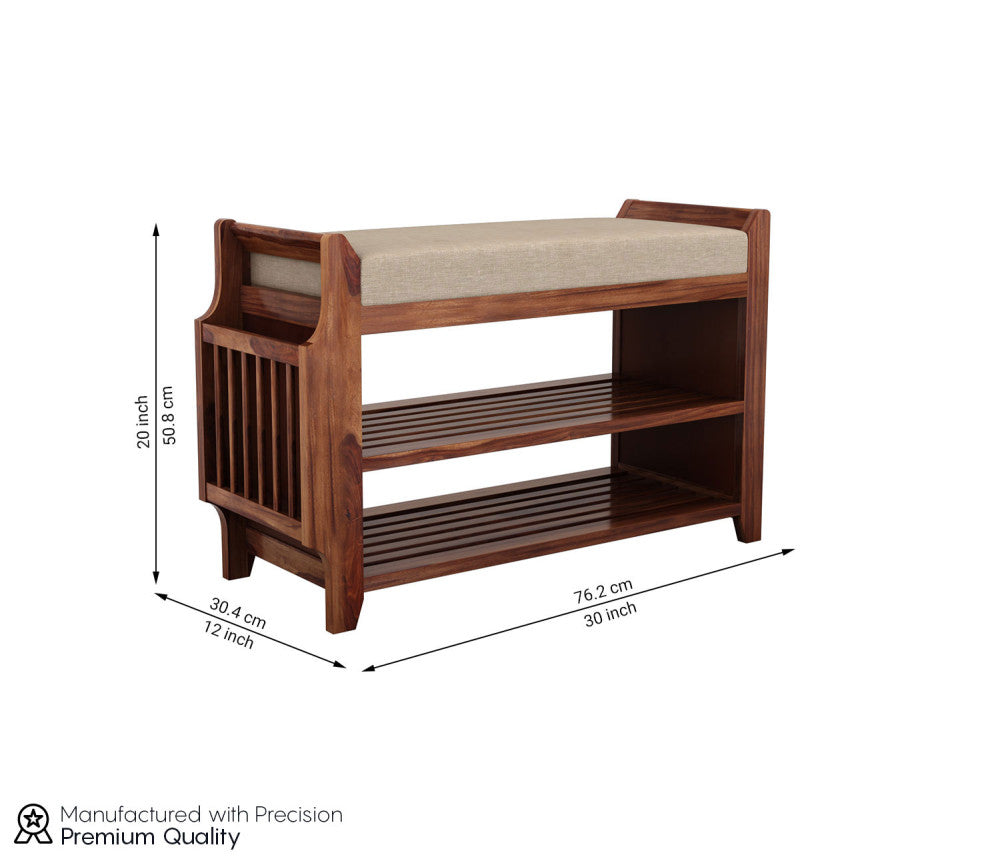 Citijan Sheesham Wood Shoe Cabinet,Sheesham Wood Shoe Rank For Living Room Furniture,Outdoor Furniture