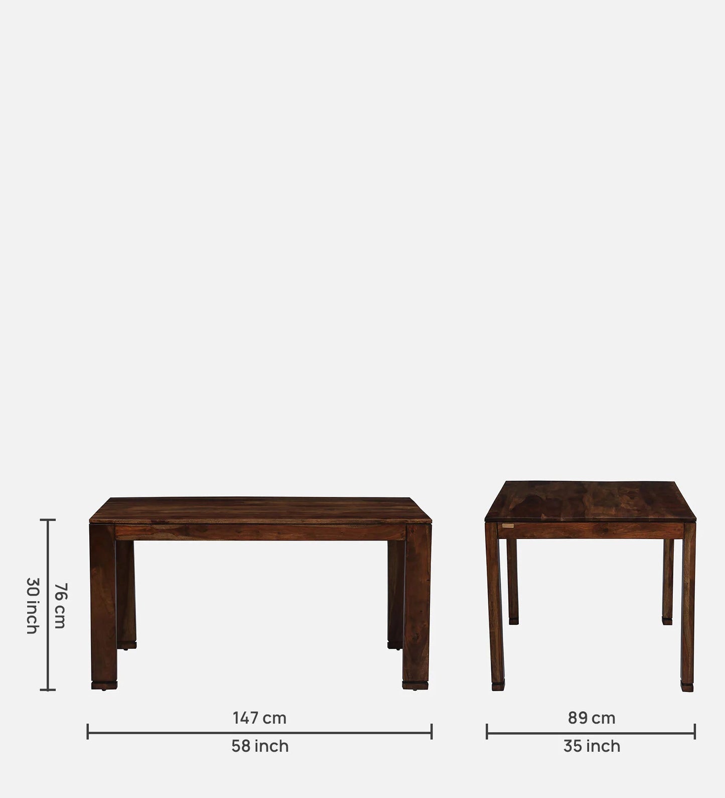 Demiwall Sheesham Wood  6  Seater Dining Table