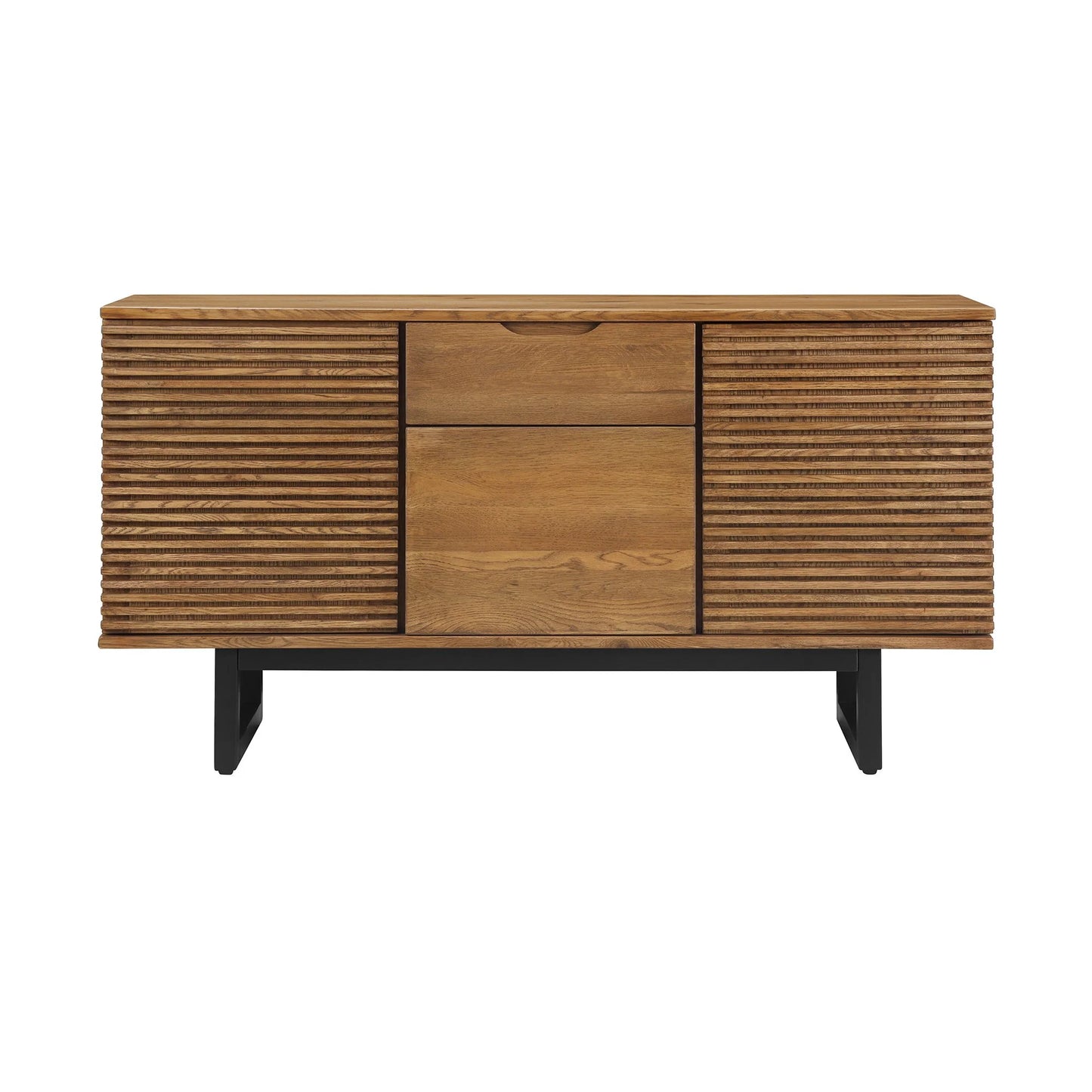 Baliya Solid Mango Wood Sideboard In Walnut For Lining Room Furniture